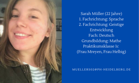 Portfolio Sarah Müller, stellt sich vor