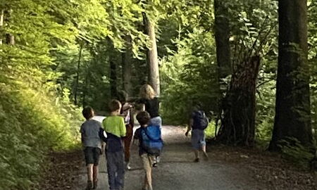 Kinder im Wald